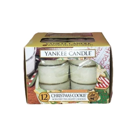 Yankee Candle Other - YANKEE CANDLE 12 TEA LIGHT CANDLES CHRISTMAS COOKIE